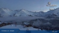 Archiv Foto Webcam St. Anton - Bergstation Gampenbahn 04:00