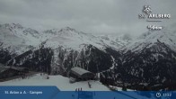 Archiv Foto Webcam St. Anton - Bergstation Gampenbahn 14:00