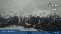 Archiv Foto Webcam St. Anton - Bergstation Gampenbahn 14:00