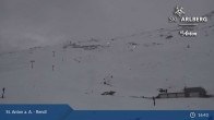 Archived image Webcam St. Anton: Rendl Mountain Restaurant 16:00