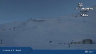 Archived image Webcam St. Anton: Rendl Mountain Restaurant 08:00