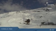 Archived image Webcam St. Anton: Rendl Mountain Restaurant 10:00