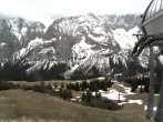 Archived image Webcam Ehrwald - Top station chairlift &#34;Gaistal&#34; 13:00