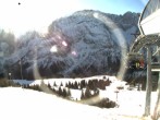 Archiv Foto Webcam Ehrwalder Alm - Bergstation Sesselbahn Gaistal 09:00