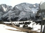 Archiv Foto Webcam Ehrwalder Alm - Bergstation Sesselbahn Gaistal 13:00