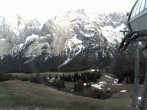 Archived image Webcam Ehrwald - Top station chairlift &#34;Gaistal&#34; 19:00
