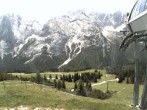 Archiv Foto Webcam Ehrwalder Alm - Bergstation Sesselbahn Gaistal 11:00