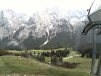 Archiv Foto Webcam Ehrwalder Alm - Bergstation Sesselbahn Gaistal 15:00