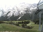 Archiv Foto Webcam Ehrwalder Alm - Bergstation Sesselbahn Gaistal 17:00