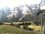 Archiv Foto Webcam Ehrwalder Alm - Bergstation Sesselbahn Gaistal 09:00