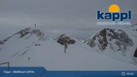 Archiv Foto Webcam Kappl: Bergstation Alblittkopfbahn 08:00