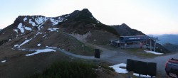 Archived image Webcam Top station of Reckmoos chairlift 19:00
