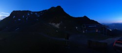 Archived image Webcam Top station of Reckmoos chairlift 22:00