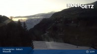 Archived image Webcam Hochoetz Wiesen Ski lift 00:00