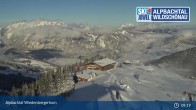 Archiv Foto Webcam Ski Juwel: Bergstation Pöglbahn am Wiedersbergerhorn 08:00