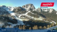 Archiv Foto Webcam Nassfeld: Blick ins Skigebiet 08:00