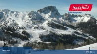 Archiv Foto Webcam Nassfeld: Blick ins Skigebiet 12:00