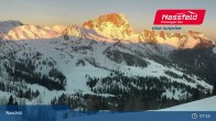 Archiv Foto Webcam Nassfeld: Blick ins Skigebiet 01:00