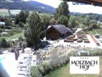 Archived image Webcam The hotel Molzbachhof in Kirchberg am Wechsel 13:00
