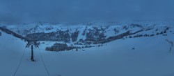 Archived image Webcam Panoramic View Damüls – Top station Uga Express 06:00