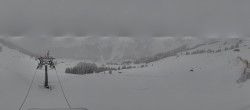 Archived image Webcam Panoramic View Damüls – Top station Uga Express 10:00