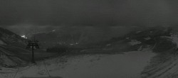 Archived image Webcam Panoramic View Damüls – Top station Uga Express 23:00