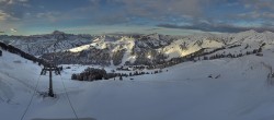 Archived image Webcam Panoramic View Damüls – Top station Uga Express 07:00