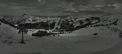 Archived image Webcam Panoramic View Damüls – Top station Uga Express 06:00