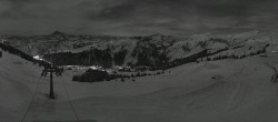 Archived image Webcam Panoramic View Damüls – Top station Uga Express 05:00