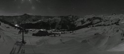 Archived image Webcam Panoramic View Damüls – Top station Uga Express 06:00