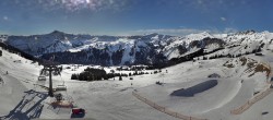 Archiv Foto Webcam Panoramakamera Damüls – Bergstation Uga Express 13:00