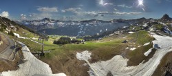 Archived image Webcam Panoramic View Damüls – Top station Uga Express 17:00