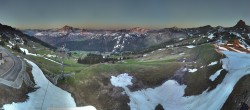 Archived image Webcam Panoramic View Damüls – Top station Uga Express 05:00