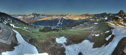 Archived image Webcam Panoramic View Damüls – Top station Uga Express 06:00