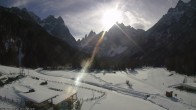 Archived image Webcam Dolomitenhof Sexten - Cross-Country Skiing Trail 11:00