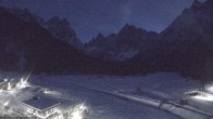 Archiv Foto Webcam Dolomitenhof Sexten - Blick auf die Langlaufloipe 17:00