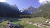 Archiv Foto Webcam Dolomitenhof Sexten - Blick auf die Langlaufloipe 07:00