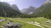 Archiv Foto Webcam Dolomitenhof Sexten - Blick auf die Langlaufloipe 09:00