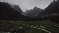 Archiv Foto Webcam Dolomitenhof Sexten - Blick auf die Langlaufloipe 19:00