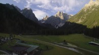 Archiv Foto Webcam Dolomitenhof Sexten - Blick auf die Langlaufloipe 05:00