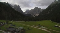Archiv Foto Webcam Dolomitenhof Sexten - Blick auf die Langlaufloipe 06:00