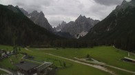 Archiv Foto Webcam Dolomitenhof Sexten - Blick auf die Langlaufloipe 07:00