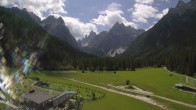 Archived image Webcam Dolomitenhof Sexten - Cross-Country Skiing Trail 11:00