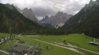 Archived image Webcam Dolomitenhof Sexten - Cross-Country Skiing Trail 17:00
