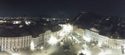 Archived image Webcam View from the town hall in Graz 23:00