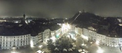 Archived image Webcam View from the town hall in Graz 01:00