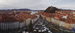 Archived image Webcam View from the town hall in Graz 13:00