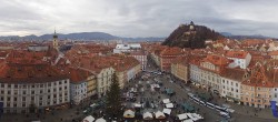 Archived image Webcam View from the town hall in Graz 13:00