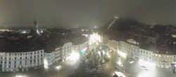 Archived image Webcam View from the town hall in Graz 23:00