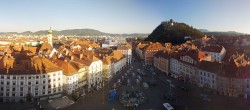Archived image Webcam View from the town hall in Graz 05:00